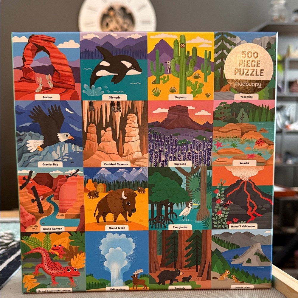 Mudpuppy National Parks Puzzle - Colorful 500 Piece Set